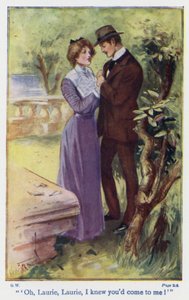 Ilustración para Good Wives de Louisa M Alcott (litografía en color) de Thomas Heath Robinson