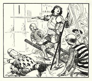 Juana de Arco (litografía) de Thomas Heath Robinson