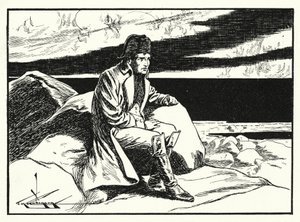 Napoleón en Santa Elena (litografía) de Thomas Heath Robinson