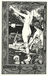 Las sirenas (litografía) de Thomas Heath Robinson