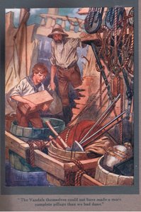 Los propios vándalos no podrían haber hecho un saqueo más completo que el que hicimos nosotros (litografía en color) de Thomas Heath Robinson