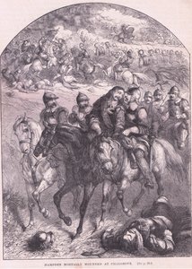 Hampden mortalmente herido en Chalgrove AD 1643