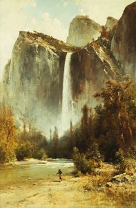 Cataratas nupciales, Yosemite de Thomas Hill