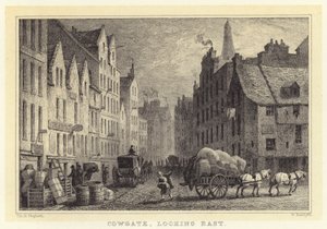 Cowgate, mirando al este de Thomas Hosmer (after) Shepherd