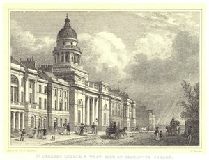 Iglesia de San Jorge y Lado Oeste de Charlotte Square de Thomas Hosmer (after) Shepherd