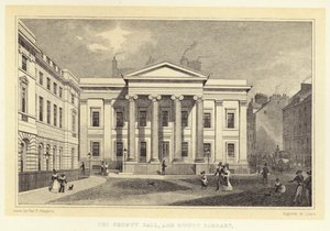El Ayuntamiento y la Biblioteca Signet (grabado) de Thomas Hosmer (after) Shepherd