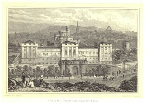 La cárcel, desde Calton Hill de Thomas Hosmer (after) Shepherd