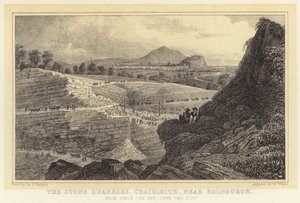 Las canteras de piedra, Craigleith, cerca de Edimburgo, de donde se construyó la Ciudad Nueva