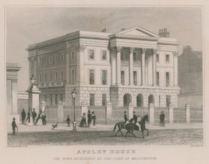 Apsley House, Hyde Park Corner, Londres, la residencia del Duque de Wellington de Thomas Hosmer Shepherd