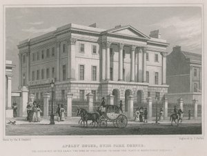 Apsley House, Hyde Park Corner, Londres, la residencia del Duque de Wellington de Thomas Hosmer Shepherd