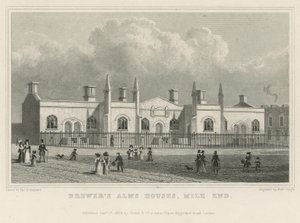 Casas de beneficencia de Brewer en Mile End de Thomas Hosmer Shepherd