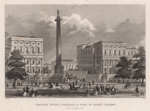 Carlton House Terrace y la Columna del Duque de York, desde St James