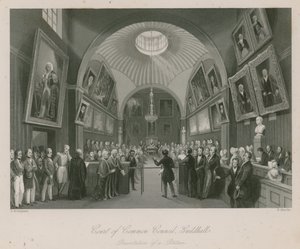 Corte del Consejo Común, Guildhall, Londres; Presentación de una petición de Thomas Hosmer Shepherd