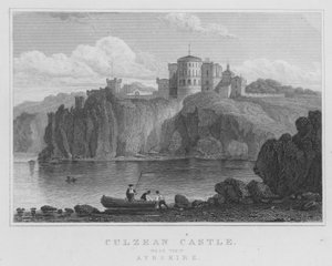Castillo de Culzean, Vista Oeste, Ayrshire de Thomas Hosmer Shepherd