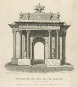 Entrada al Palacio de los Reyes, Hyde Park Corner