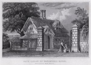 Puerta de la casa Broomwell, Brislington, cerca de Bristol de Thomas Hosmer Shepherd