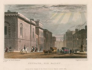 Vista general del Old Bailey de Thomas Hosmer Shepherd