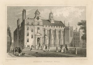 Salón del Middle Temple de Thomas Hosmer Shepherd