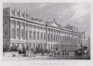 Parte de Queen Square, Bath de Thomas Hosmer Shepherd