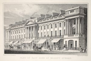 Parte del lado este de Regent Street, de 