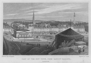 Parte de la Ciudad Nueva, desde Ramsey Gardens, Edimburgo de Thomas Hosmer Shepherd