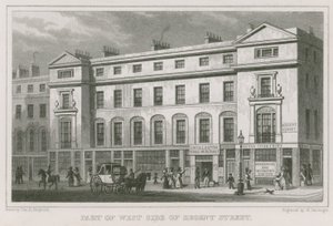 Parte del lado oeste de Regent Street, Londres de Thomas Hosmer Shepherd
