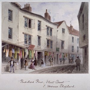 Probablemente una vista de Holywell Street, Westminster, Londres, c1850