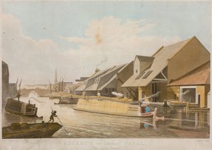 Canal del Regente, el City Basin, Londres de Thomas Hosmer Shepherd