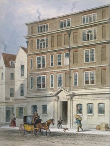 Residencia de Titus Oates, Oat Lane, Ciudad de Londres, 1848 de Thomas Hosmer Shepherd