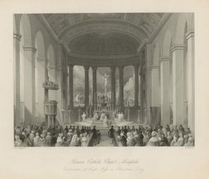 Iglesia católica romana en Moorfields de Thomas Hosmer Shepherd