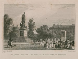 Plaza Russell y estatua del Duque de Bedford