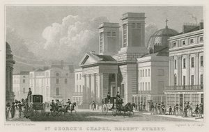 Capilla de San Jorge, Regent Street, Londres de Thomas Hosmer Shepherd