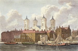 Iglesia de San Juan Westminster, 1815 de Thomas Hosmer Shepherd
