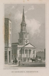 San Leonardo, Shoreditch de Thomas Hosmer Shepherd