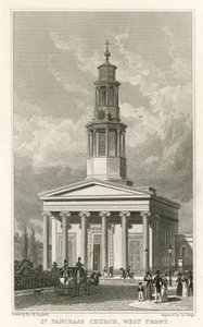Iglesia de San Pancracio, frente oeste de Thomas Hosmer Shepherd