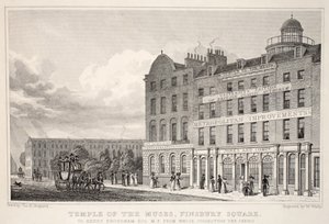Templo de las Musas, Finsbury Square, de 