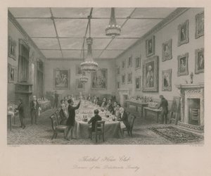 Club de la Casa de Paja, cena de la Sociedad Dilettante de Thomas Hosmer Shepherd