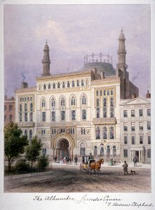 La Alhambra, Leicester Square, Westminster, Londres, c1858 de Thomas Hosmer Shepherd
