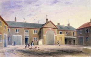 El patio verde de la ciudad, 1855 de Thomas Hosmer Shepherd
