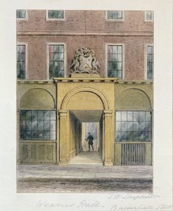 La Entrada al Salón de Tejedores, 1854 de Thomas Hosmer Shepherd