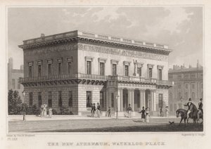 El nuevo Ateneo, Waterloo Place, Londres de Thomas Hosmer Shepherd