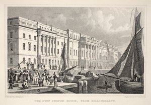 La nueva aduana, desde Billingsgate, de 