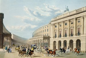 El Cuadrante, Regent Street, desde Piccadilly Circus de Thomas Hosmer Shepherd