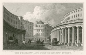El Cuadrante y parte de Regent Street, Londres de Thomas Hosmer Shepherd
