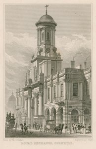 La Bolsa Real, Cornhill, Londres de Thomas Hosmer Shepherd