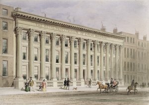 La Real Institución de Gran Bretaña, Albemarle Street, c.1838 de Thomas Hosmer Shepherd