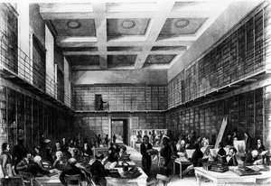 La sexta sala de lectura del Museo Británico, publicado en 