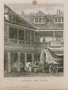 La Taberna Tabard, Southwark de Thomas Hosmer Shepherd