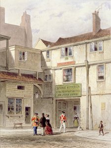 La célebre cantina en la Torre, llamada The Stone Kitchen, derribada en 1827 (acuarela) de Thomas Hosmer Shepherd
