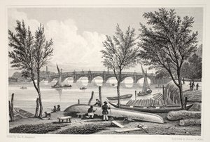 Puente de Vauxhall desde Millbank, de 